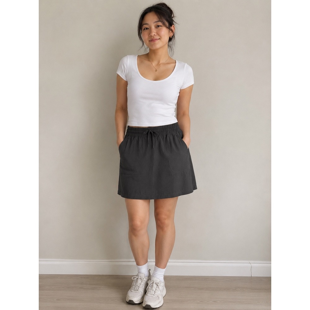 90 Degree by Reflex Black Athletic Performance Skirt Pockets Size‎ L